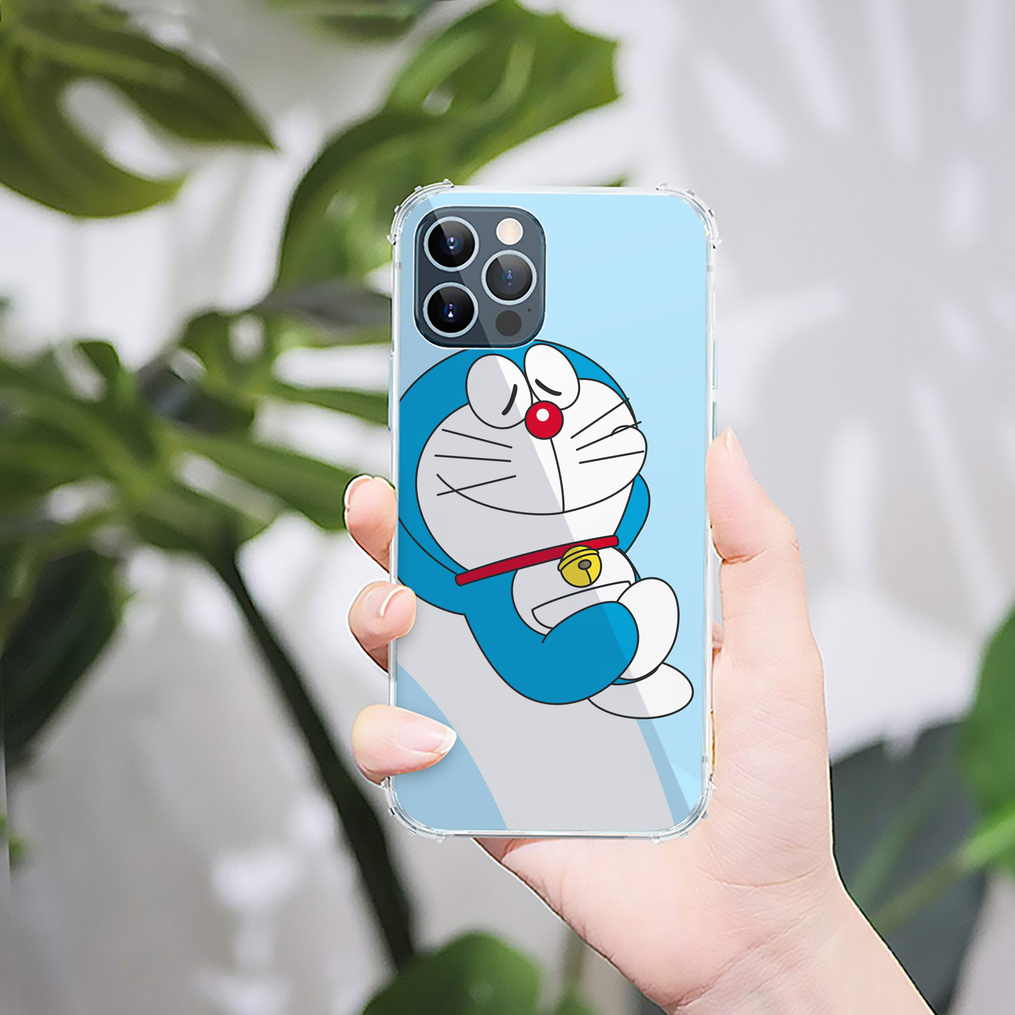 （画像用） ドラえもん Doraemon 【iPhone 12シリーズ対応】透明スマホケース（クリアソフトケース）